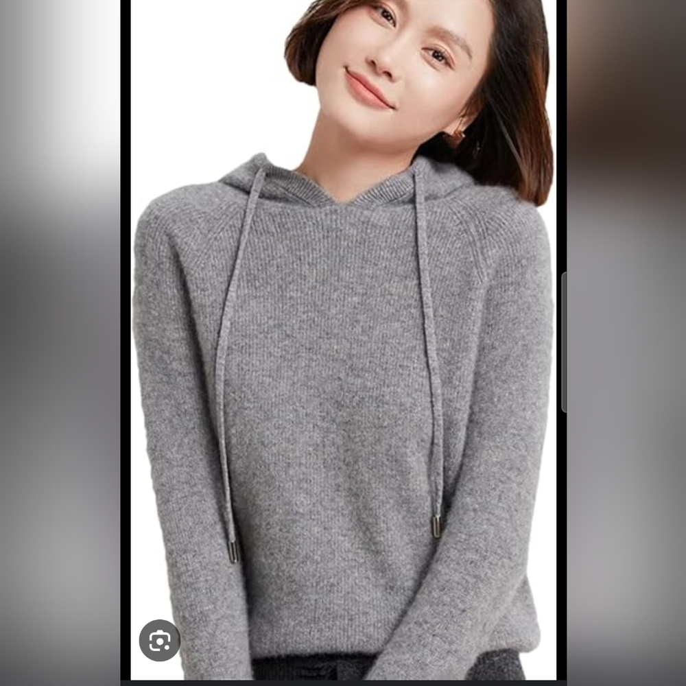 Charter Club Gray Relaxed Long Sleeve Hoodie